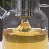 إبريق شاي زجاجي مع مصفاة