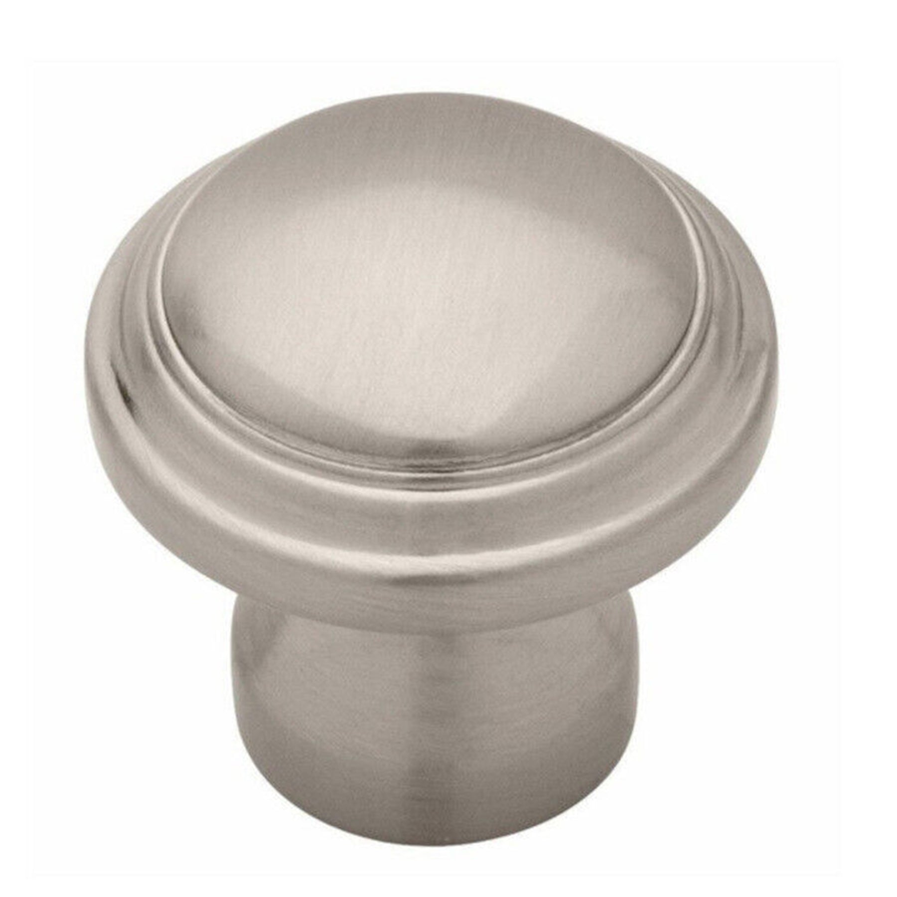 Domed Round Cabinet Knobs - Satin Nickel