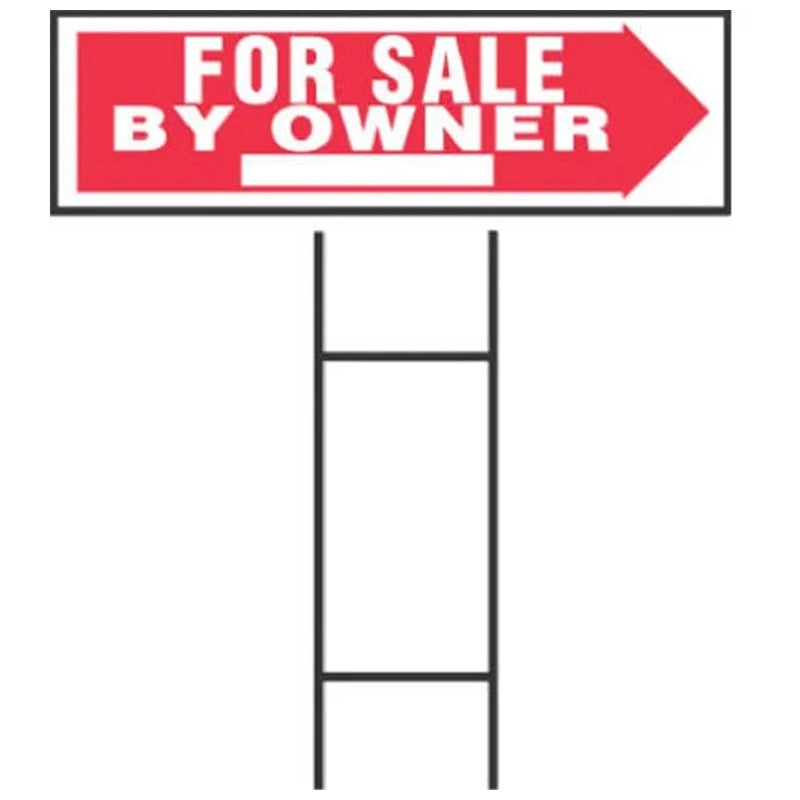 Hy-Ko House For Sale Sign 10 × 24 Inch-Multicolor