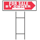 Hy-Ko House For Sale Sign 10 × 24 Inch-Multicolor