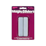 Magic Sliders Rectangular Self-Stick Furniture Sliders – 15/16" X 4" (Pack Of 4) - Silver