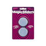 Magic Sliders 4Pc Sliding Discs W/Adhesive Round 60Mm - Silver