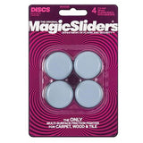 Magic Sliders 4Pc Sliding Discs W/Adhesive Round 38Mm - Silver