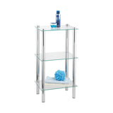 Wenko Yago Bath Corner Shelf 3-Level -Yago - Silver