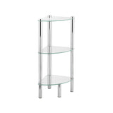 Wenko Yago Bath Corner Shelf 3-Level -Yago - Silver