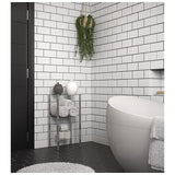 Wenko Yago Bath Shelf Rect 3-Level -Yago - Silver