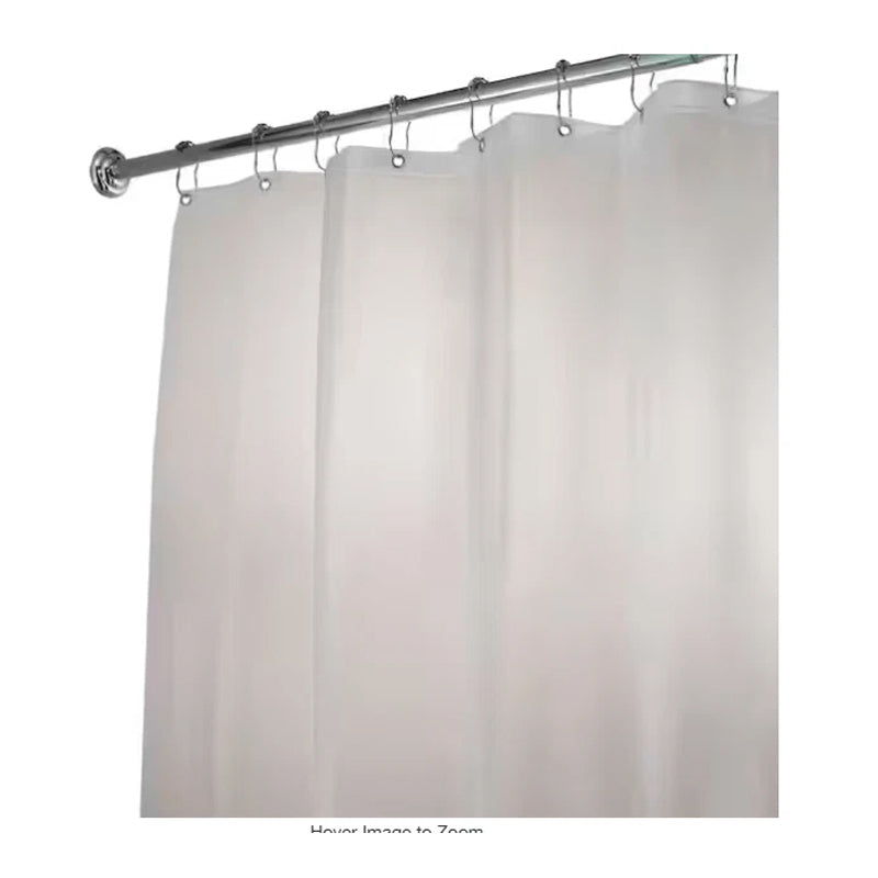 Idesign Eva Shower Curtain Liner 54 × 78 Inch Frost-White