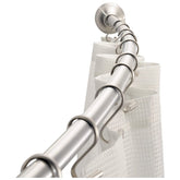 Idesign Curved Shower Bath Works Curved Rod Xl Stainless Steel - Silver