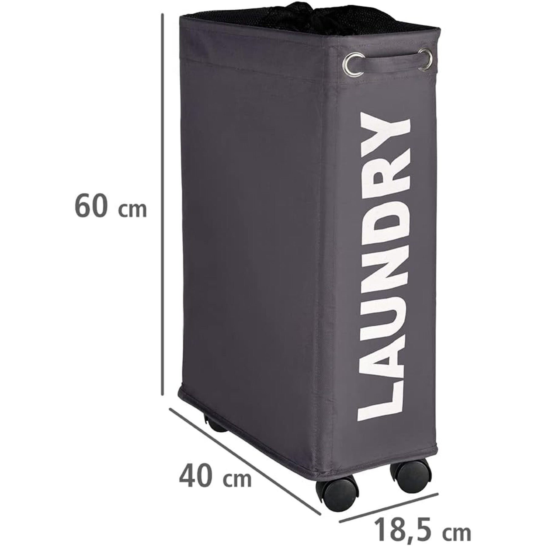 Laundry Bin Corno Grey, Capacity 11.36 gallon
