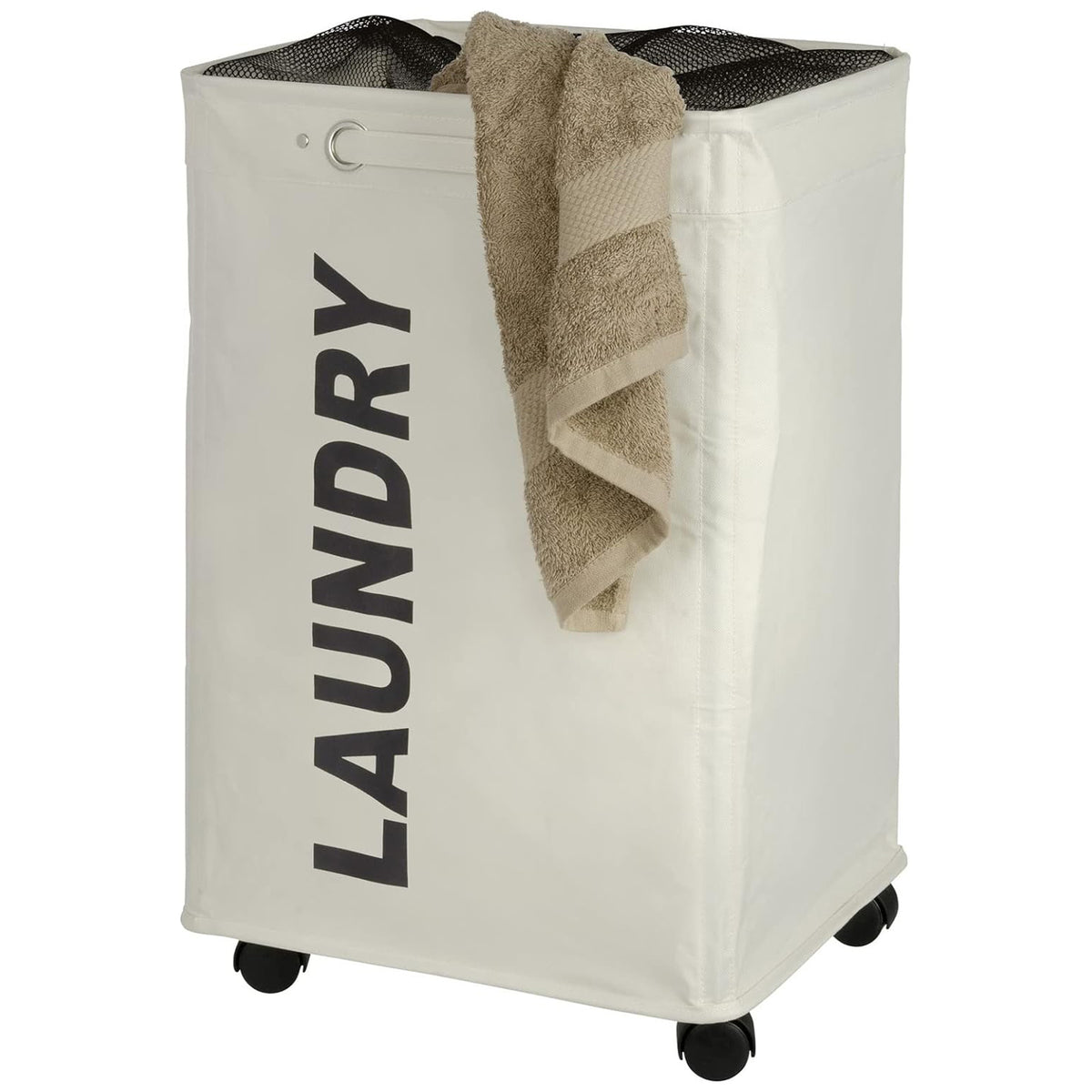 Laundry Bin - Beige , Capacity 11.36 gallon