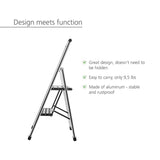 Aluminum Design Folding Stepladder 2-Step-Household Ladder