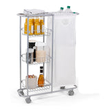 Collecting Trolley Slim, Metal, Silver