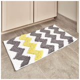Interdesign Chevron 34X21 Rug -Gray & Yellow