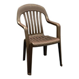Stackable High Back Chair - Brown
