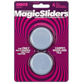 Magic Sliders Rnd Non-Skid Oak Caster Cups 2" -Multicolor