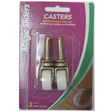 Magic Sliders Ld Roller Steam Caster 1-1/4" - Gold - White