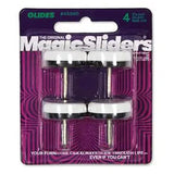 4Pc Silent Nail-On Chair Glider White 1-1/8"-Magic Sliders