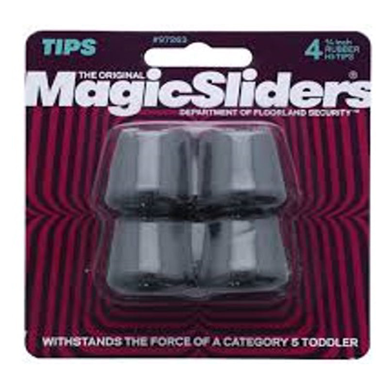 Magic Sliders 2Pc Rubber Leg Tips 1-1/4"
- Black