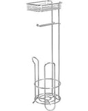 Chrome Toilet Paper Dispenser With Shelf