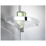 Wenko Telescopic Corner Shelf, Shiny – Premium - Silver