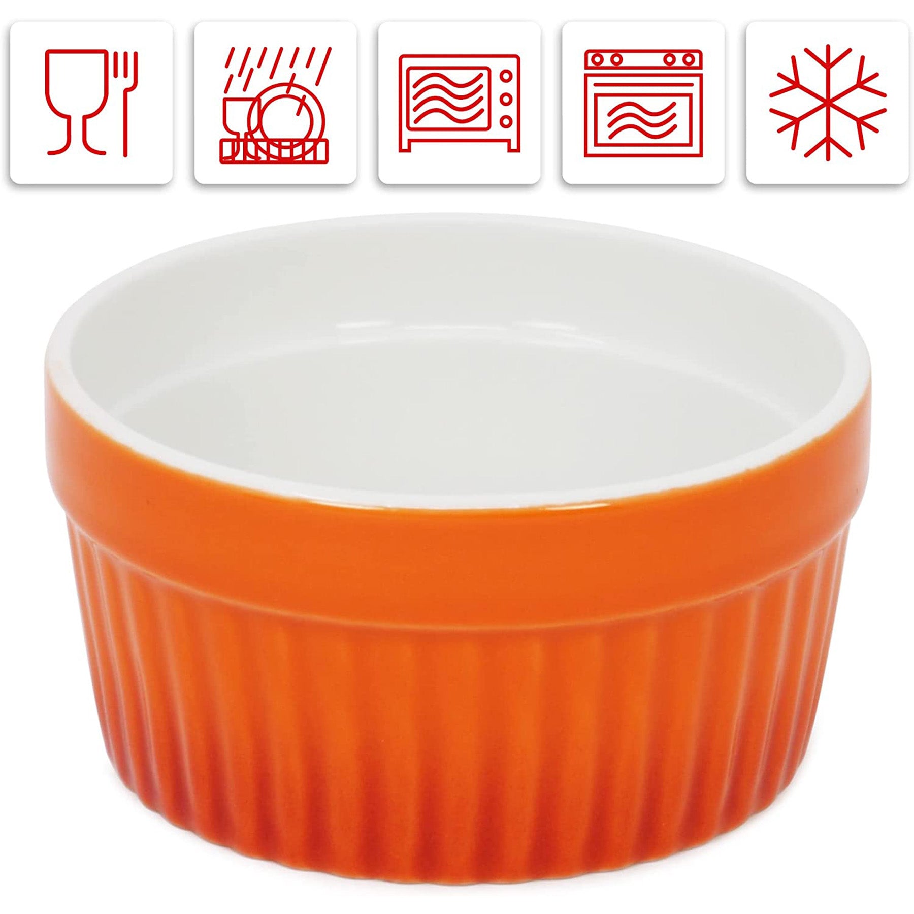 2 pieces Baking Dishes - Orange Color