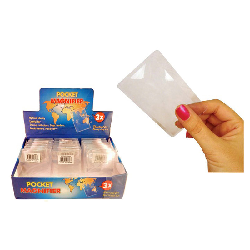 Credit Card Style Magnifying Glass - White