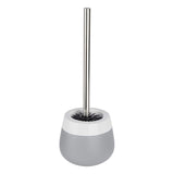 Toilet Brush with holder, Grey & White