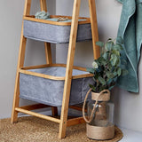 Shelf Bamboo with 2 Baskets