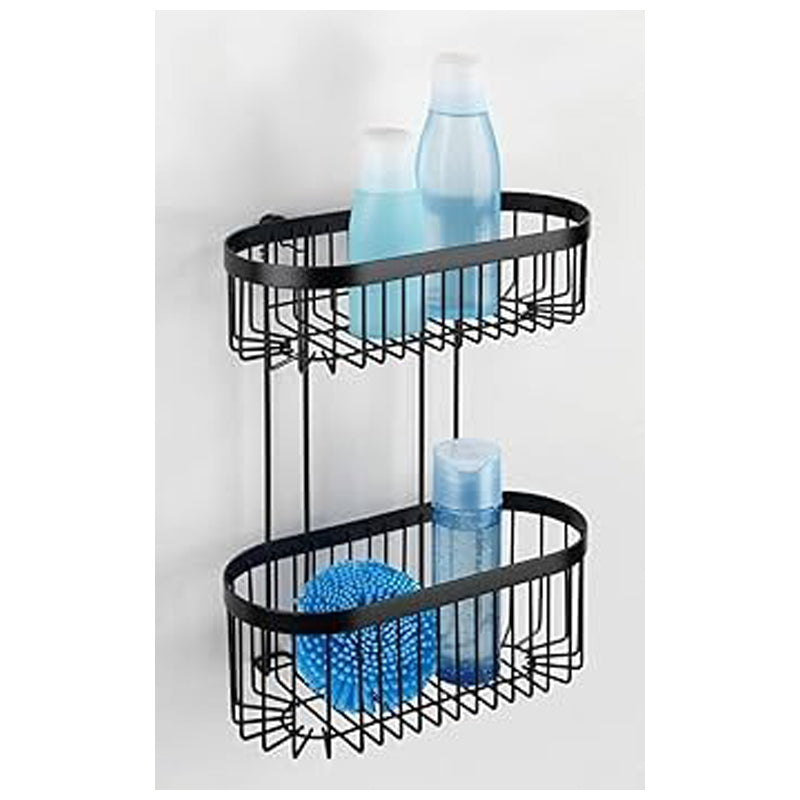 Wenko Wall Rack 2Tier Classic Plus - Black