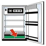 Fridge Drawer mat - Green