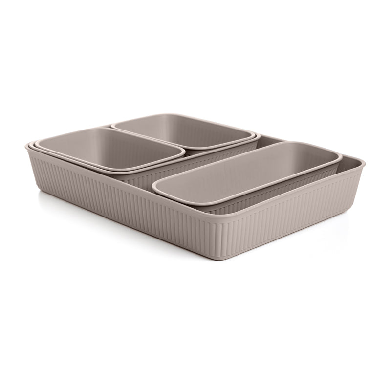 5 Organizers Set Slim+2A6+A5+A4 Baobab Srp 8 Taupe - Beige