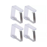 4Pc Table Cloth Clamp -Silver