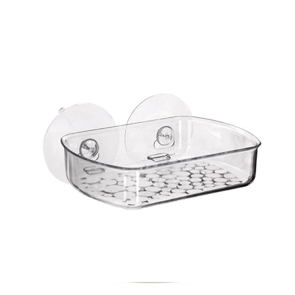 Soap dish with suction hooks
