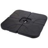4pcs Cantilever Umbrella Base Set - Black 50x50cm