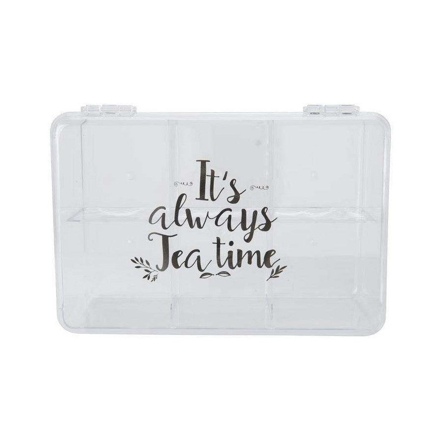 Tea bag Box with lid, Clear