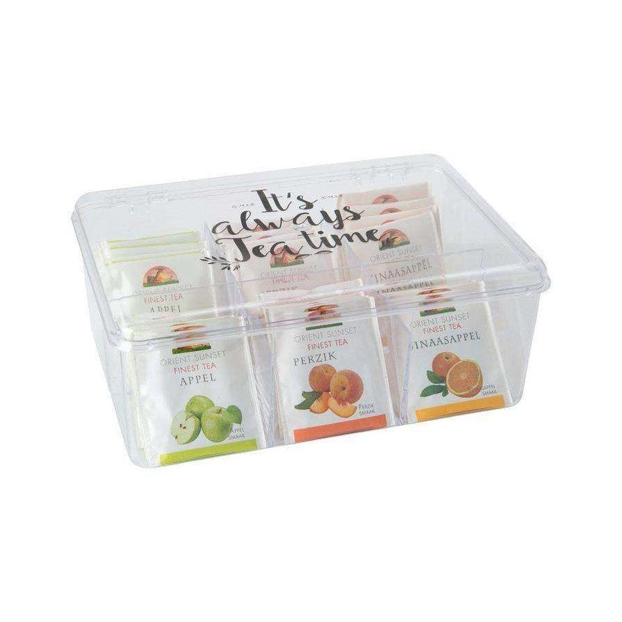 Tea bag Box with lid, Clear