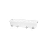 Rotho Storage Box Wheel 32Ltr 77X37X17Cm - Clear