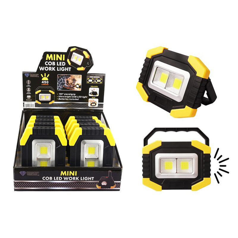 Worklight With Flashlight- Black & Yellow