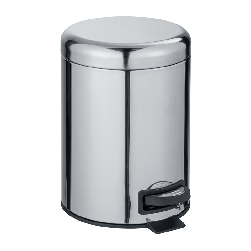 Winko Pedal Bin Mod. Leman, S/S Shiny 5Ltr - Silver