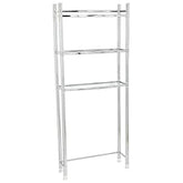 Zenna Home 3-Tier Over-The-Toilet Bathroom Space Saver Shelf – Chrome-Silver
