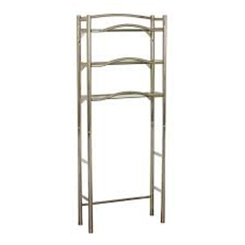 Zenith 3Tier Over-The-Toilet Bathroom Spacesaver Shelf-Silver