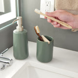 Tall Ceramic Soap Dispenser - Green