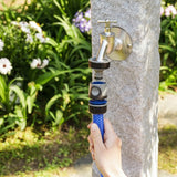 Quick Hose Connector Stop 1/2"-5/8" Premium - Blue & Grey