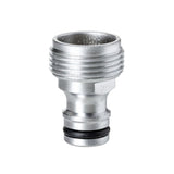 Male Tap Connerctor 3/4" Metal Soft - Silver