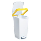 Pedal Bin - White & Yellow