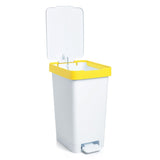 Pedal Bin - White & Yellow