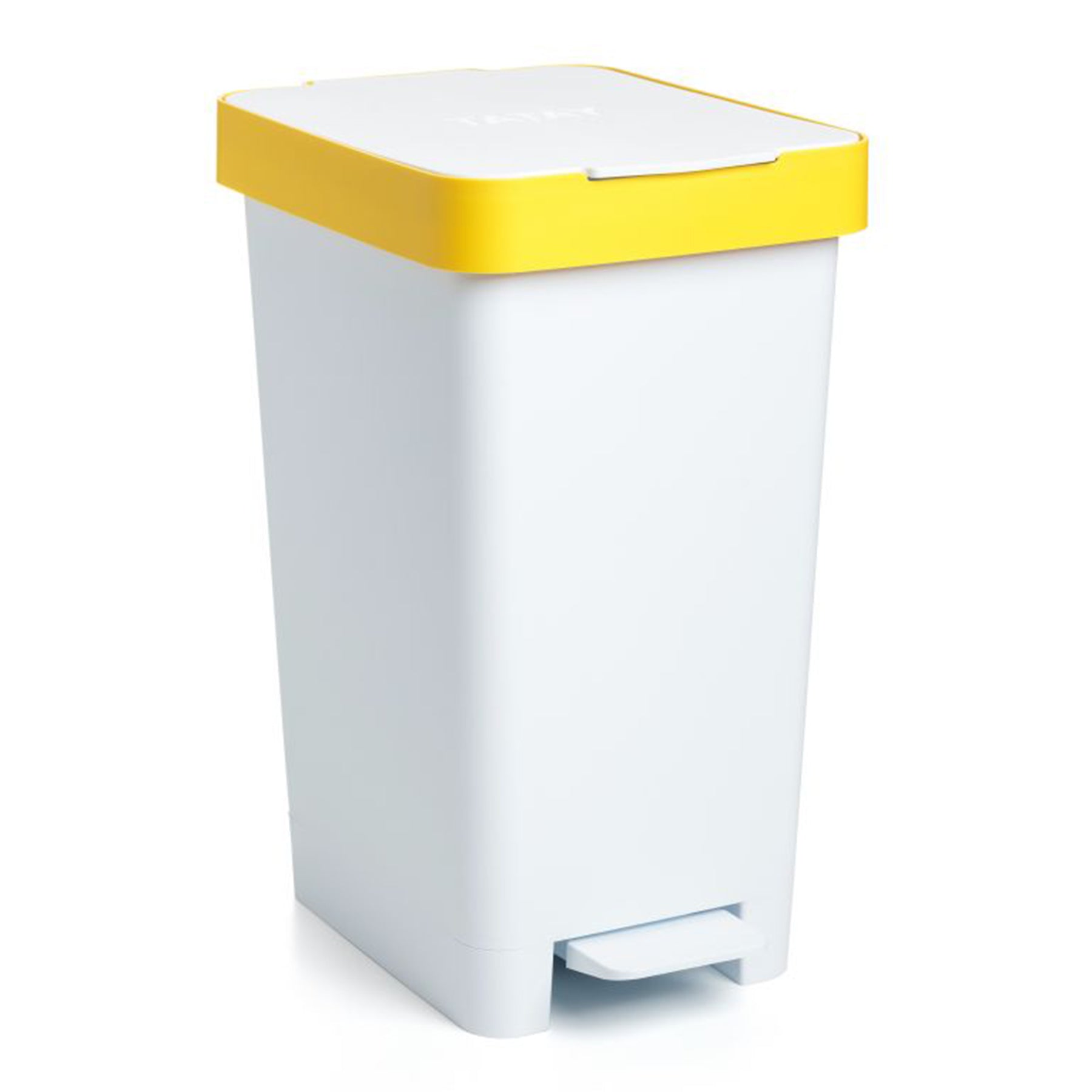Pedal Bin - White & Yellow