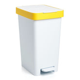 Pedal Bin - White & Yellow