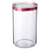 Kitchen Jar 2L - Clear & Red