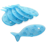 Tatay Anti-Slip Bathtub Stickers – Fish Design, Aubergine - Blue